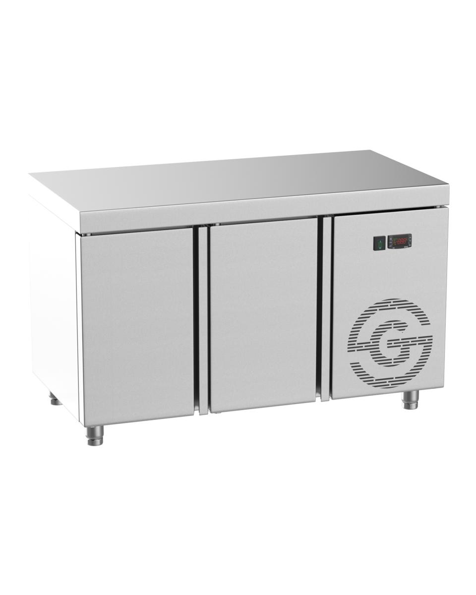 Kühltisch - 2 Türen - Edelstahl - 134x70x85(h) Cm - G-Line