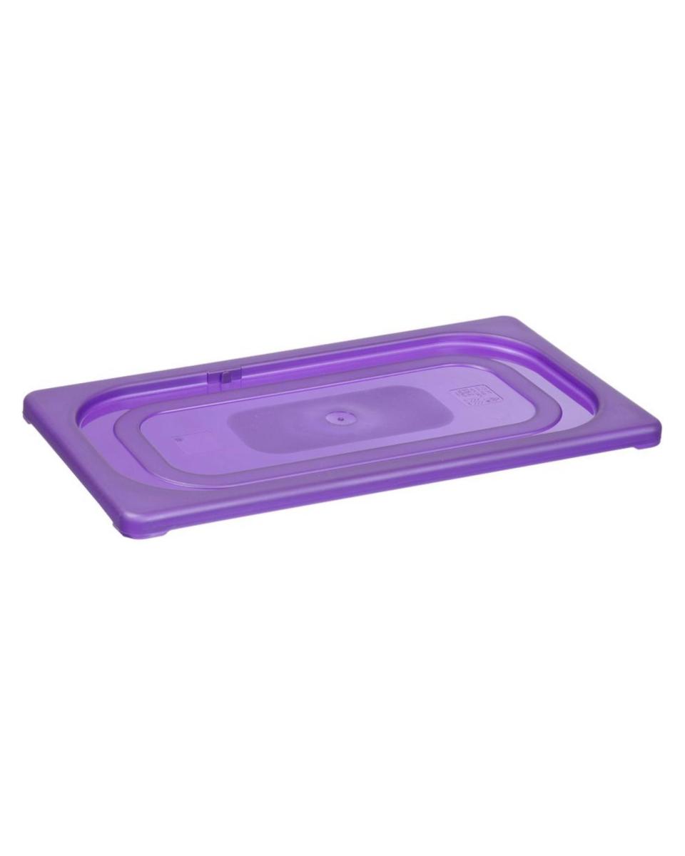 Gastronorm-Deckel - 1/9 GN - Polypropylen - Transparent/Lila - Hendi - 881750