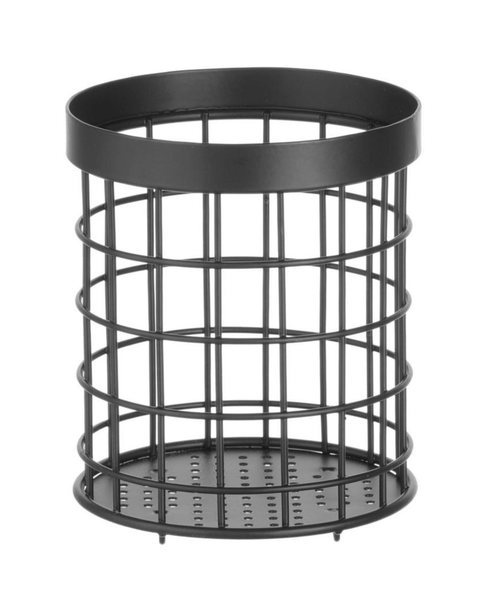 Besteckhalter - Edelstahl - Schwarz - Hendi - 427033