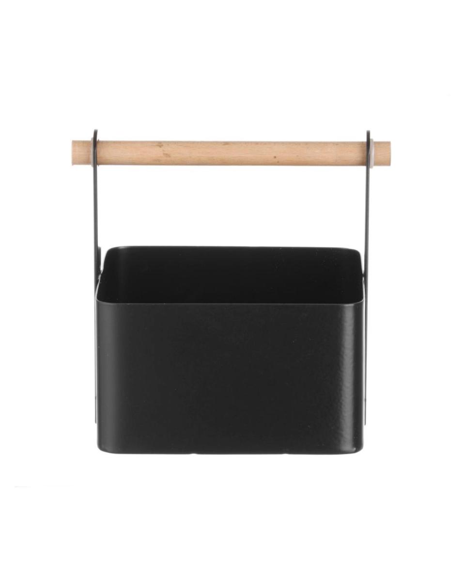 Tisch-Caddy - Edelstahl - Schwarz - Hendi - 427057
