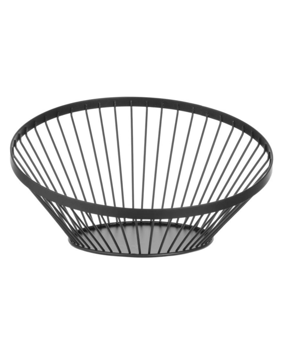 Obstkorb - H 13 cm - Mattschwarz - Hendi - 427088