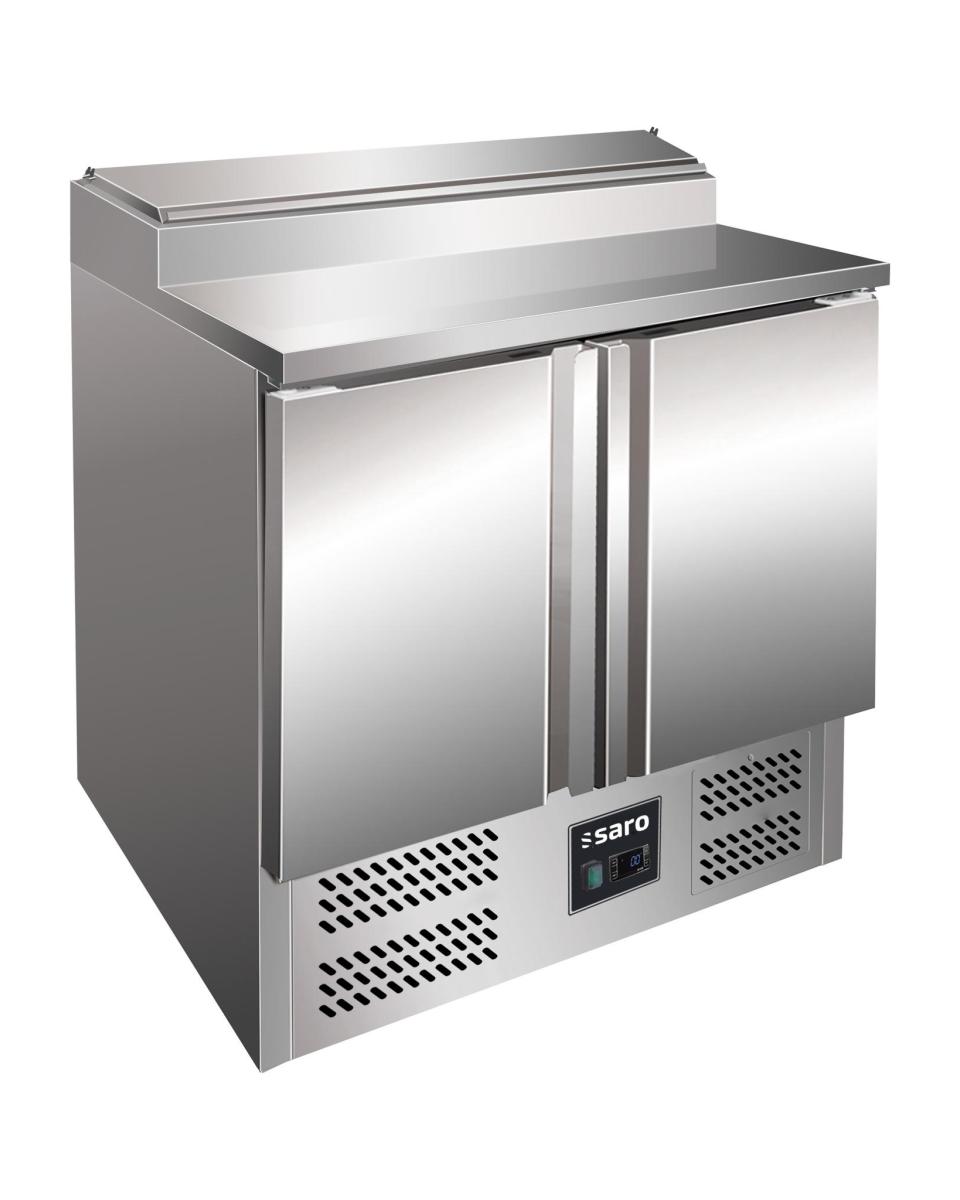 Saladette - 2 Türen - H 101 x B 90 cm - Edelstahl - Saro - 323-1100
