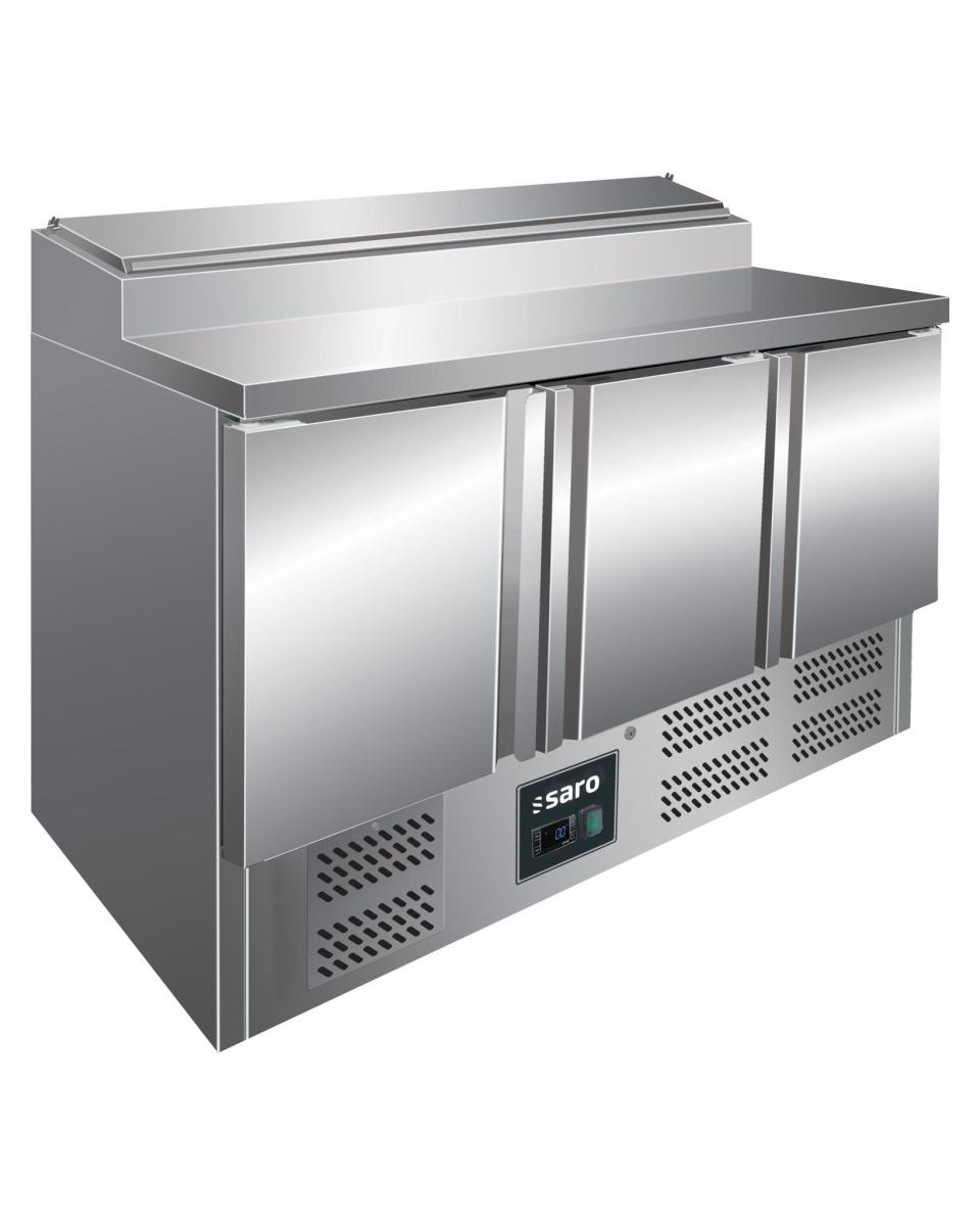 Saladette - 3 Türen - H 101 x B 137 cm - Edelstahl - Saro - 323-1105