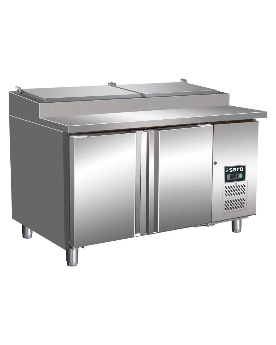 Saladette - 2 Türen - H 110,2 x B 136 cm - Edelstahl - Saro - 323-3235