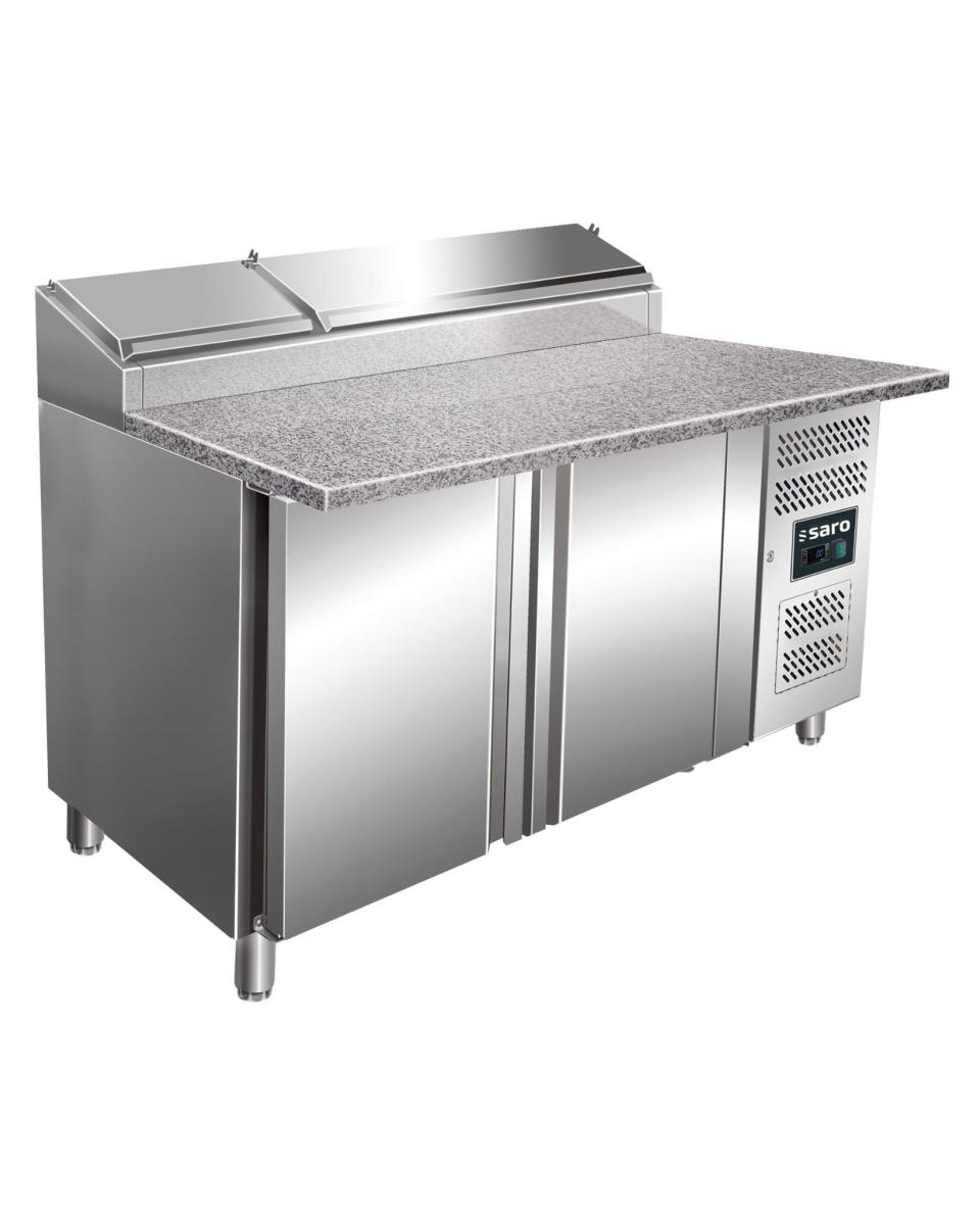 Saladette - 2 Türen - H 114 x B 150 cm - 496 Liter - Edelstahl - Saro - 323-1115