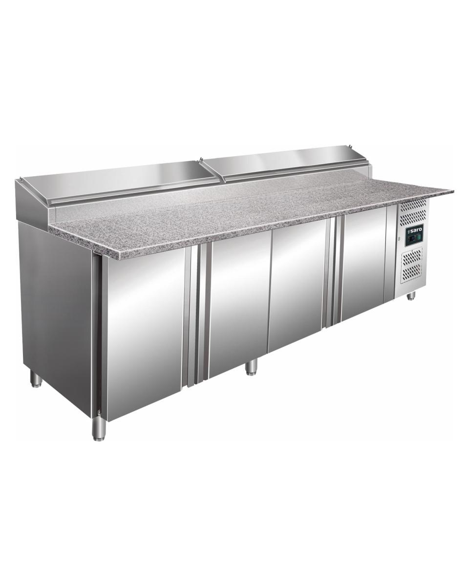 Saladette - 4 Türen - H 114 x B 250 cm - 943 Liter - Edelstahl - Saro - 323-1125
