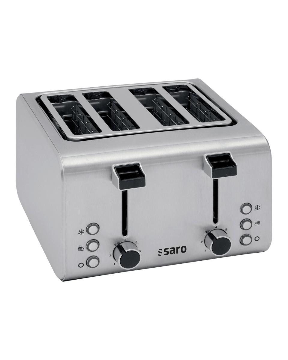 Toaster - 4 Schlitz - Edelstahl - Saro - 282-1055