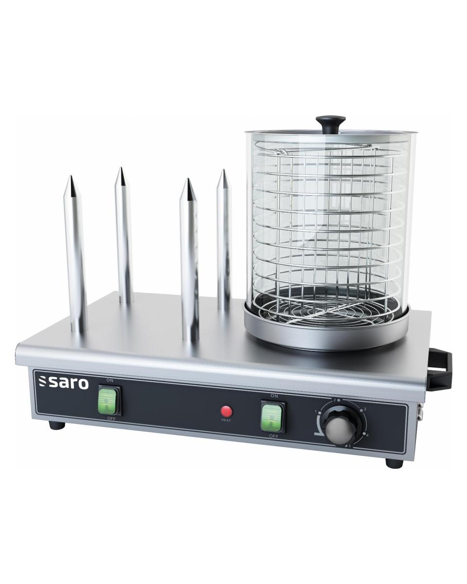 Hot Dog Gerät - Ø19 cm - 4 elektrischen Spießen - Saro - 443-1020