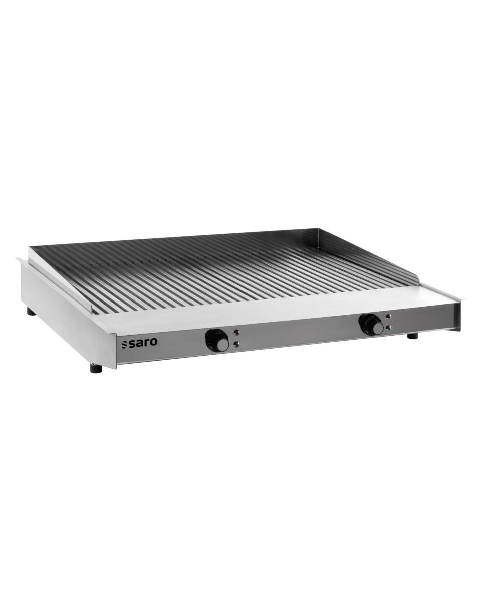 Grillplatte - Elektrisch - 2 Zonen - Saro - 444-1010