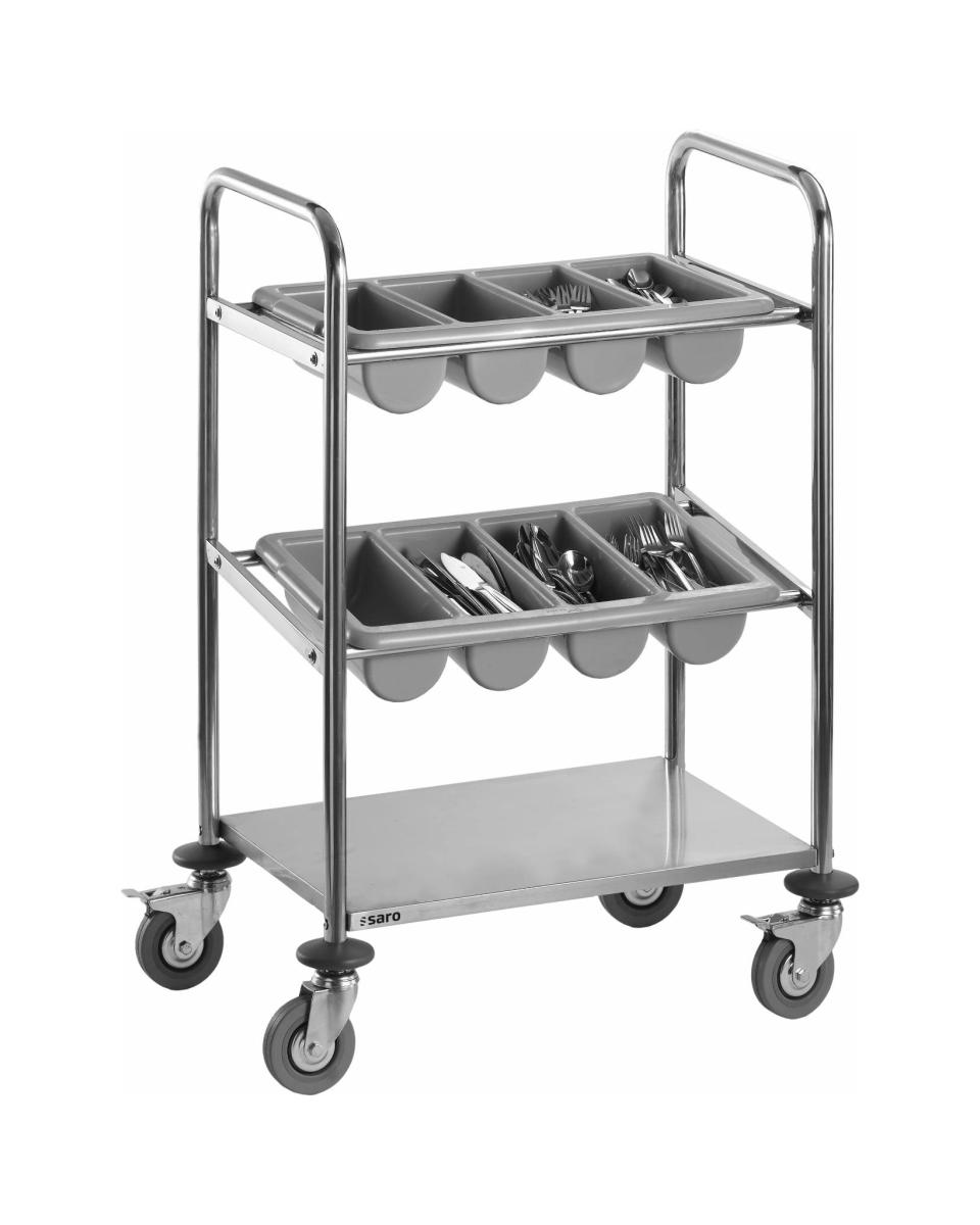 Besteckwagen - Edelstahl - Saro - 213-4005