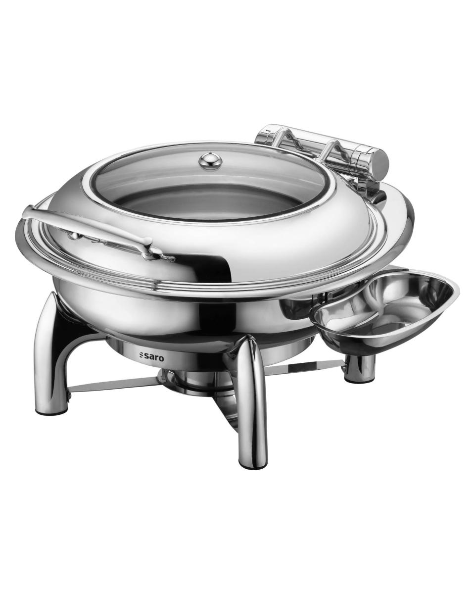 Chafing Dish - Rund - Selbstschließender Deckel - 6 Liter - Saro - 213-1210