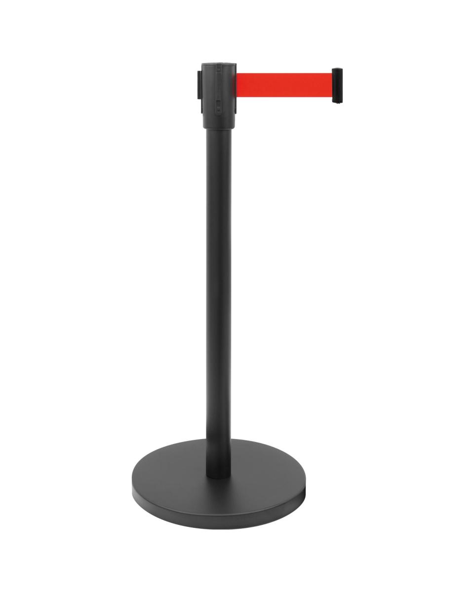 Absperrpfosten mit Zugschnur - Rot - Saro - 399-1005