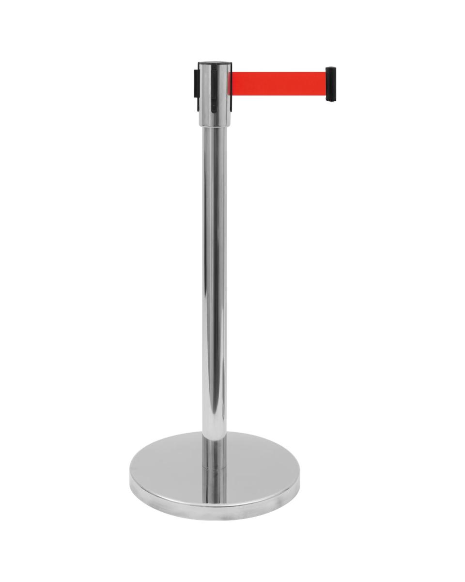 Absperrpfosten mit Zugschnur - Rot - Saro - 399-1007