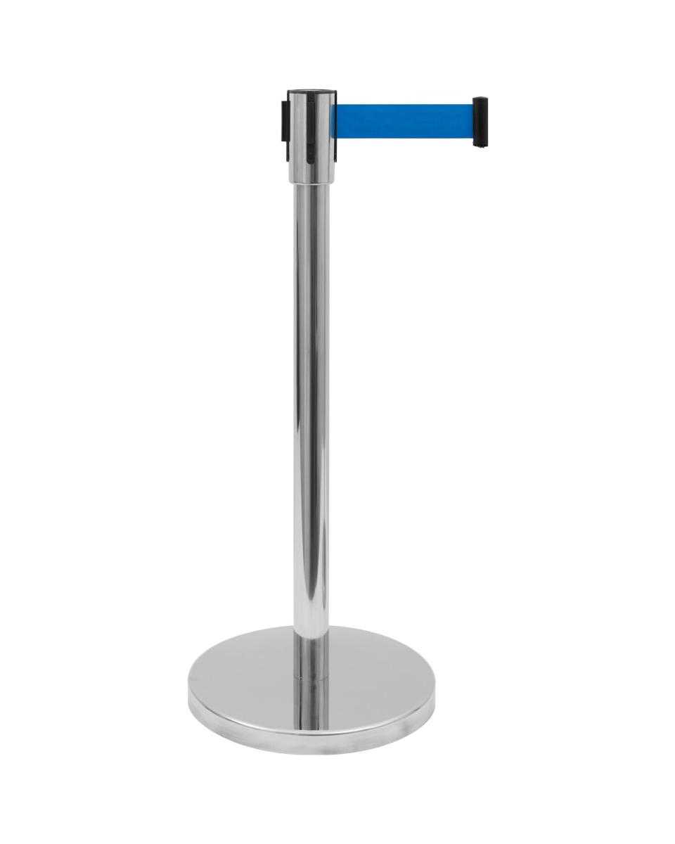 Absperrpfosten mit Zugschnur - Blau - Saro - 399-1008