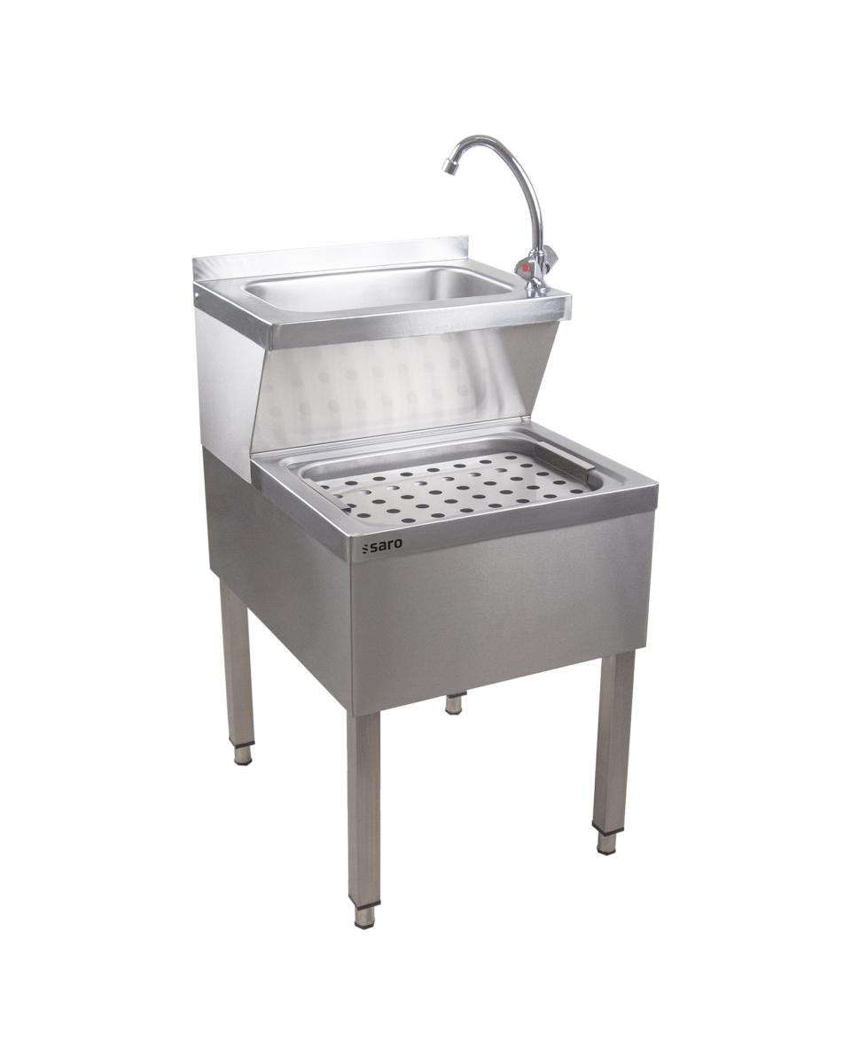 Handwaschbecken - Edelstahl - 50 x 70 cm - Saro - 156-4005