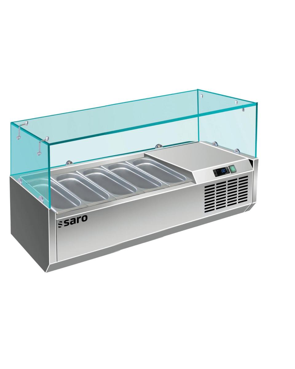 Design der gekühlten Vitrine - 5x GN 1/4 - VRX 1200/330 - 323-1130 - Saro