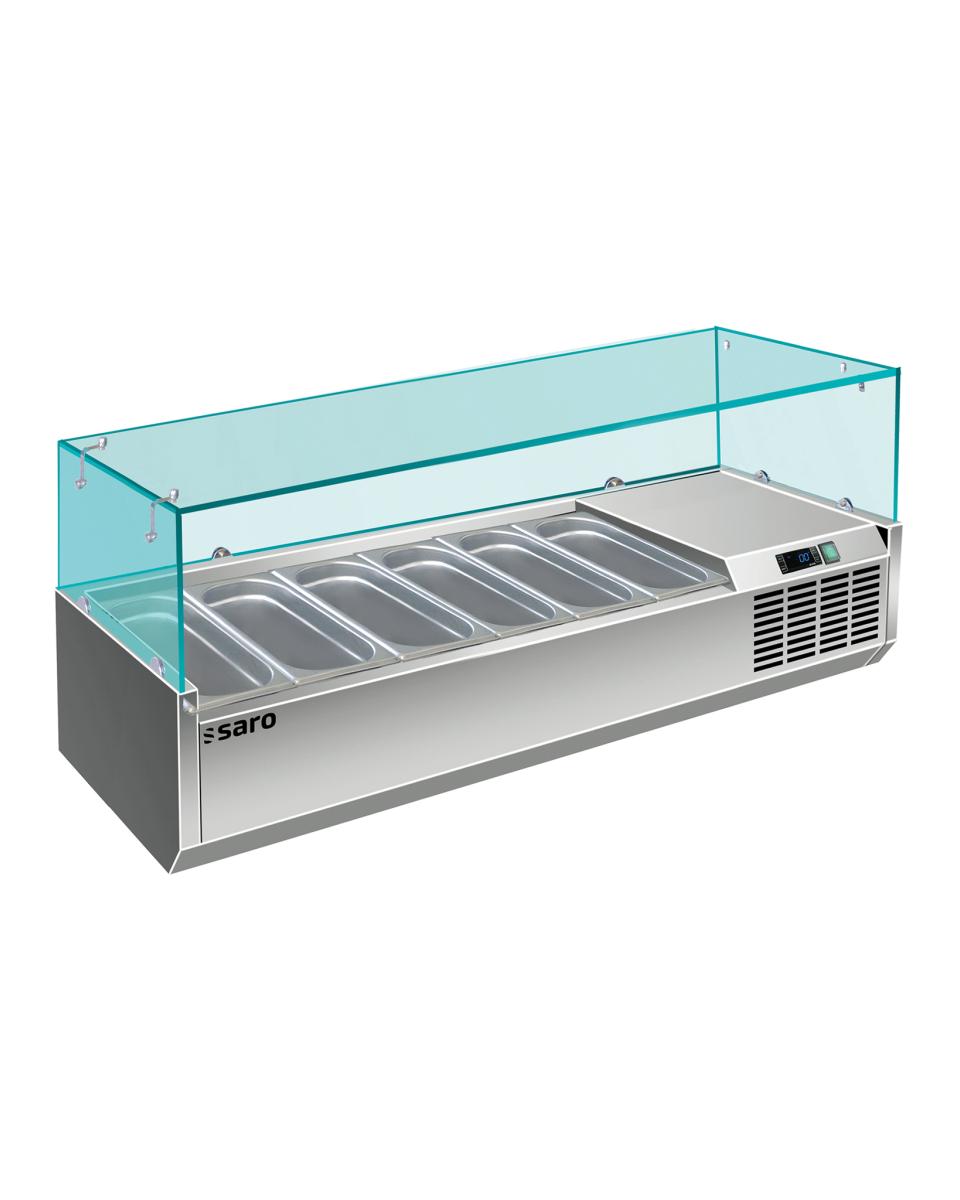 Design der gekühlten Vitrine - 6x GN 1/4 - VRX 1400/330 - 323-1135 - Saro