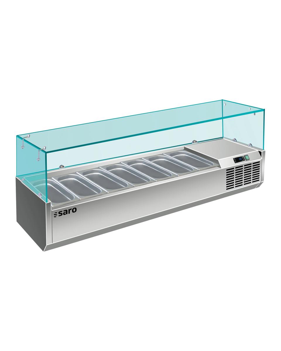 Design der gekühlten Vitrine - 7x GN 1/4 - VRX 1600/330 - 323-1137 - Saro