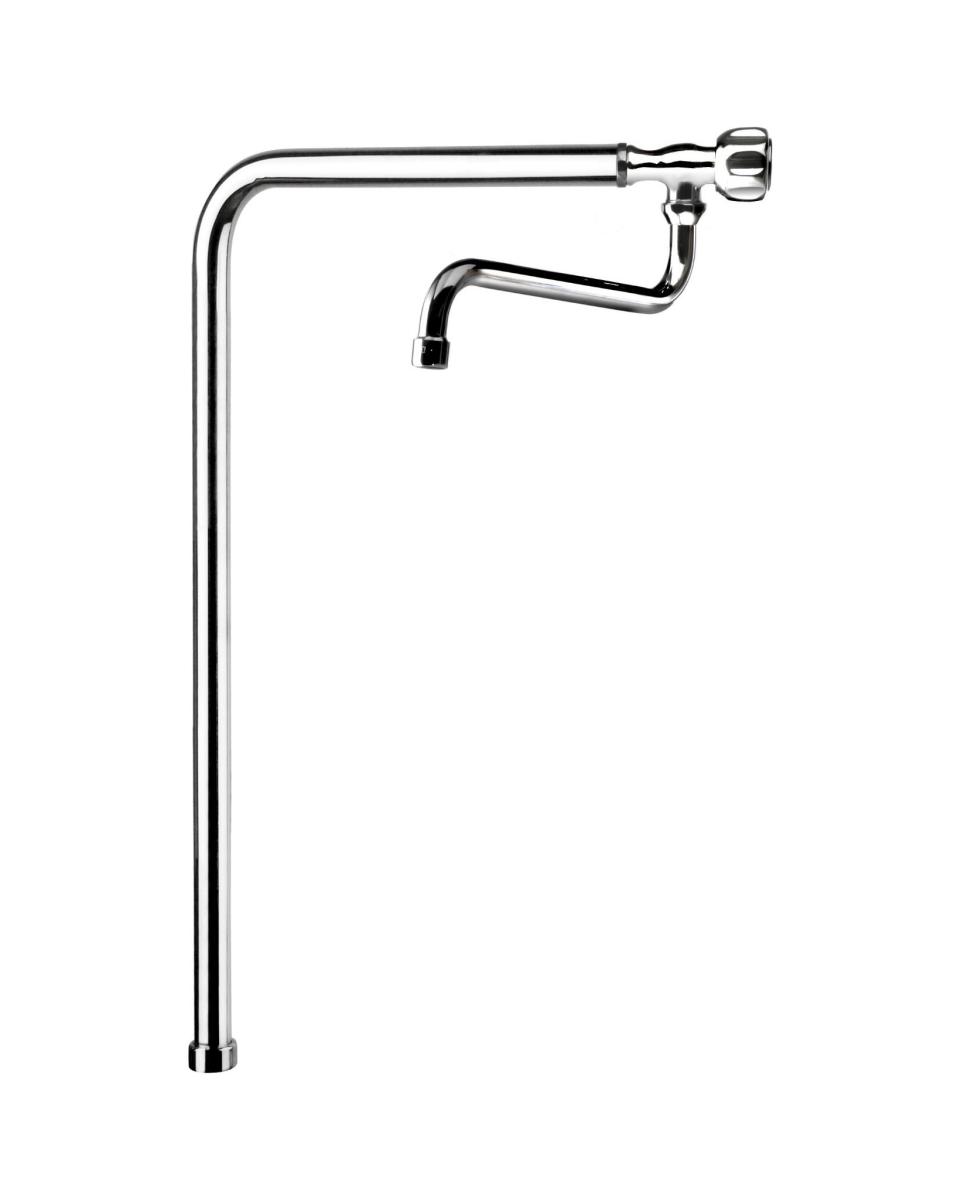 Einloch-Wasserhahn – extra hoch – drehbarer Auslauf – Saro – 457-1095
