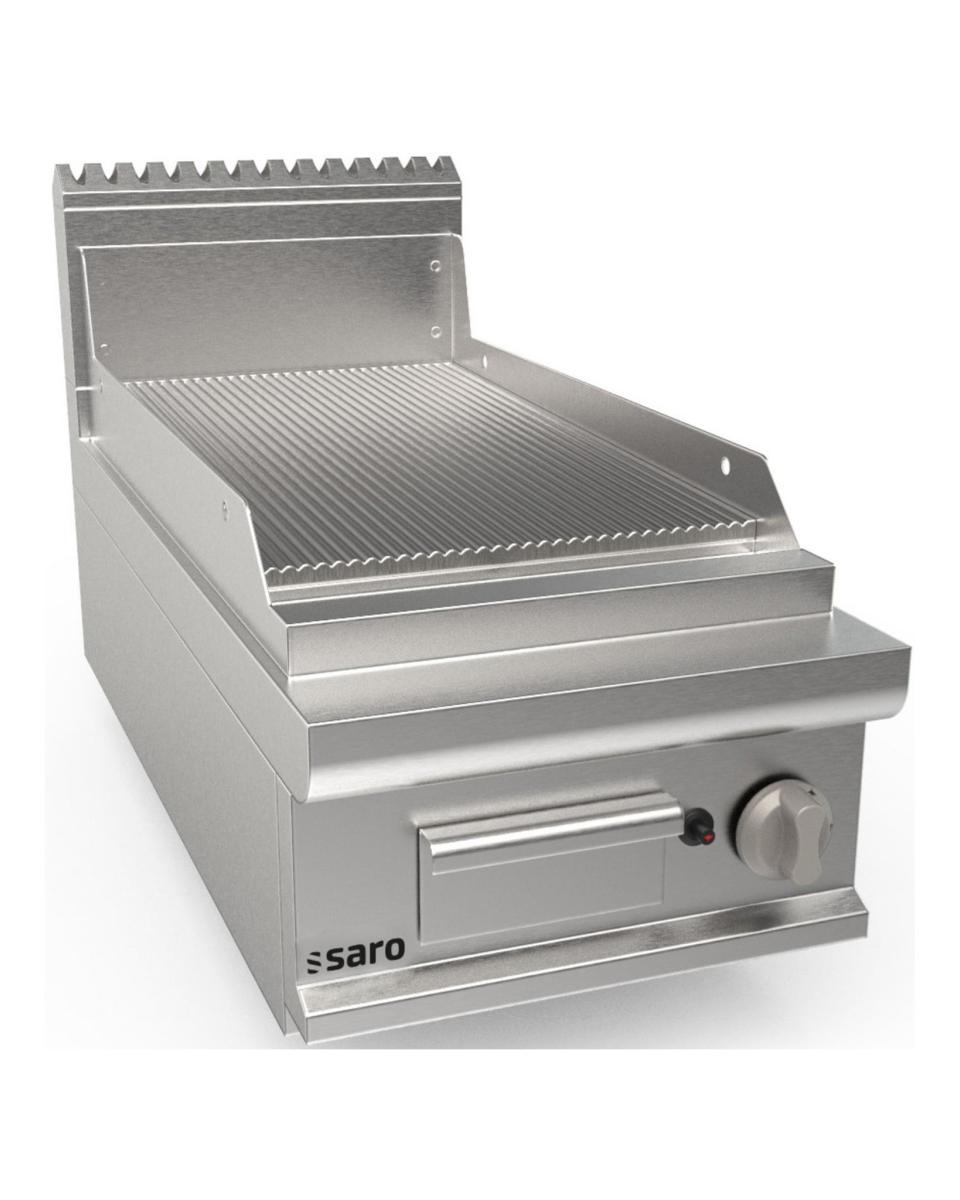 Grillplatte – Gas – Edelstahl – H 27 x B 40 x T 90 CM – Saro – 423-8605