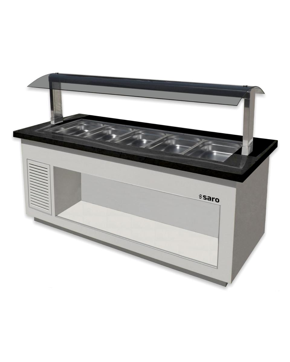 Salatbar - 6x 1/1 GN - Weiß - Edelstahl - 230V - H 135 x B 230 x T 88 CM - Saro - 366-2015