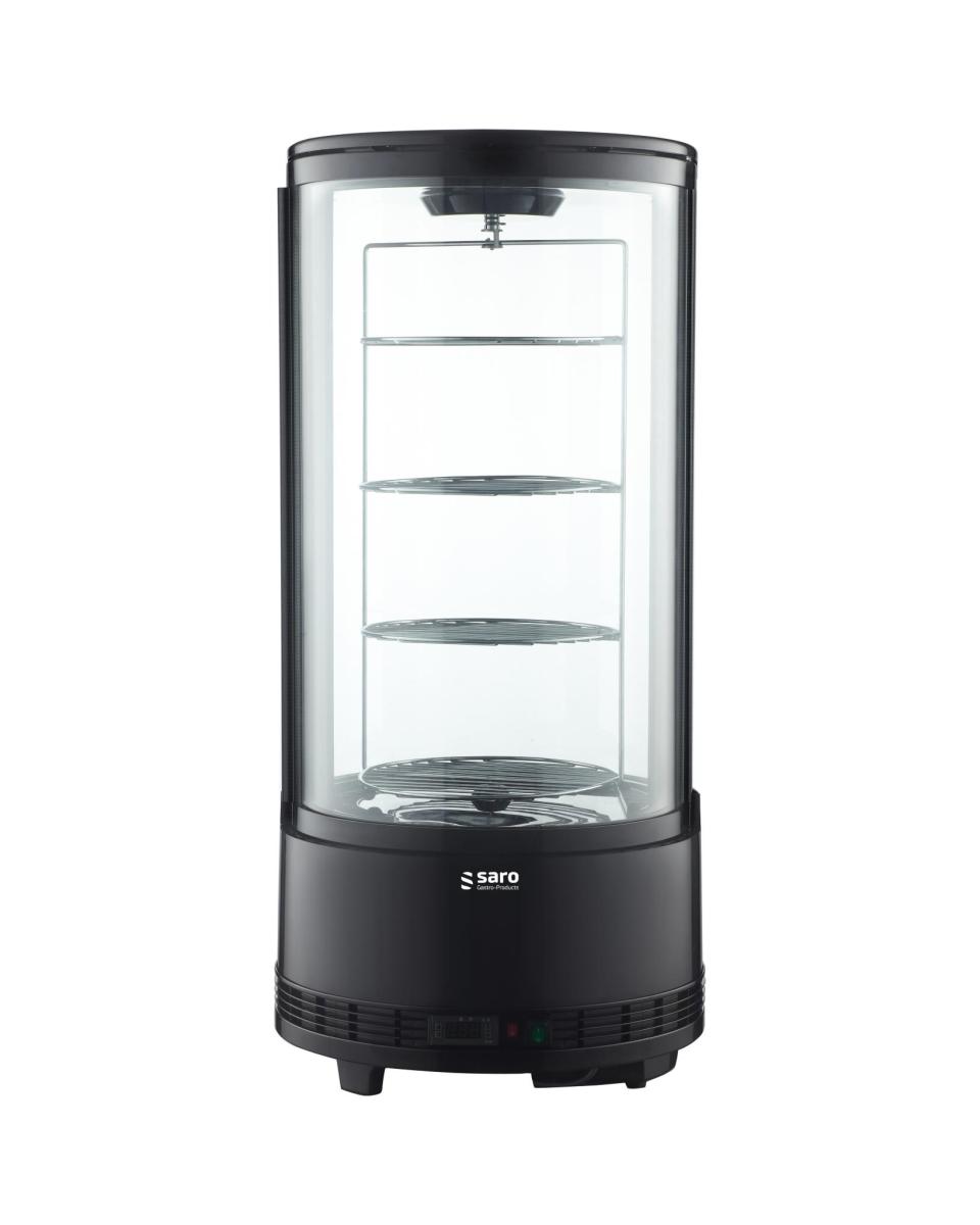 Kuchenvitrine – Digitale Temperaturregelung – Edelstahl – 76 Liter – 220–240 V – H 106 x B 50,4 x T 50,4 cm – Saro – 330–3280