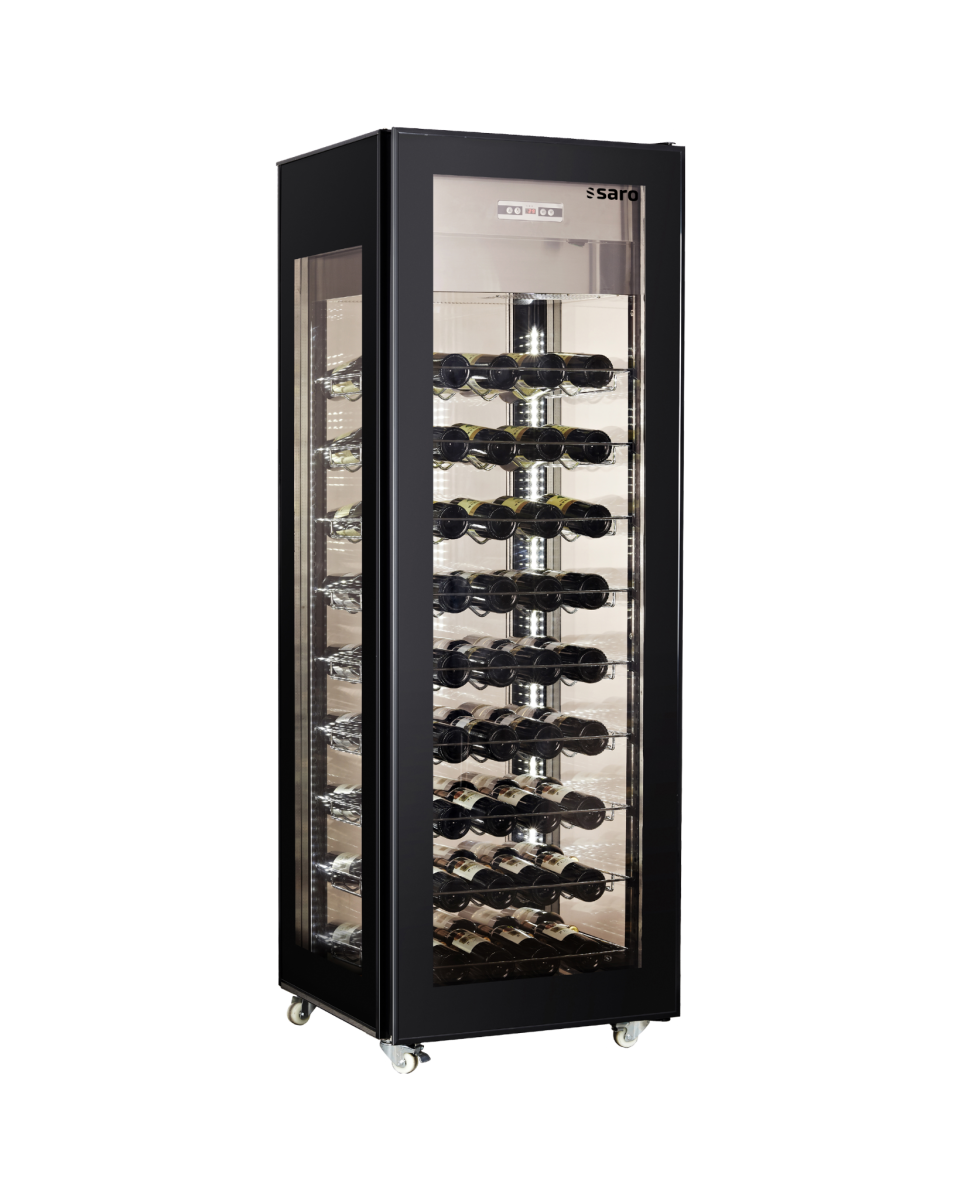 Weinkühlschrank – Glas – 400 Liter – 220–240 V – H 189,2 x B 65,6 x T 65,3 cm – Saro – 330–3750
