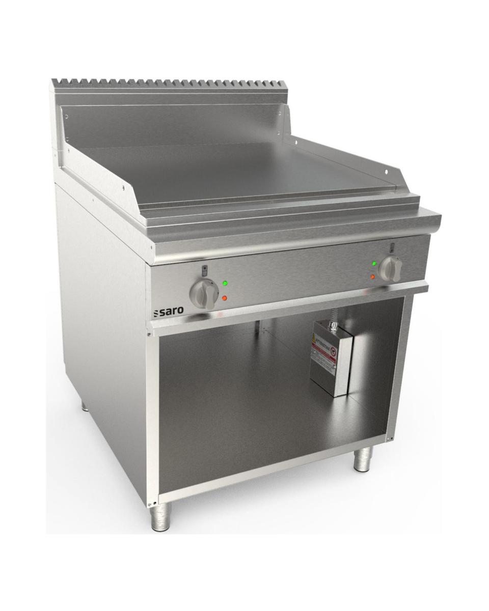 Grillplatte – elektrisch – Edelstahl – 400 V – H 85 x B 80 x T 90 cm – Saro – 423-8735