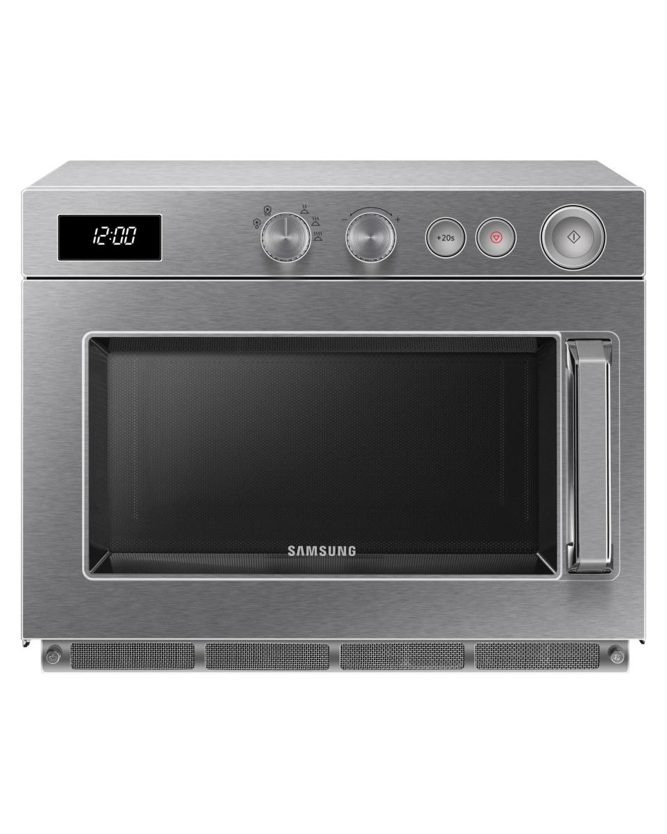 Mikrowelle – Edelstahl – 26 Liter – 230 V – H 36,8 x B 46,4 x T 55,7 cm – Saro – 380–1240
