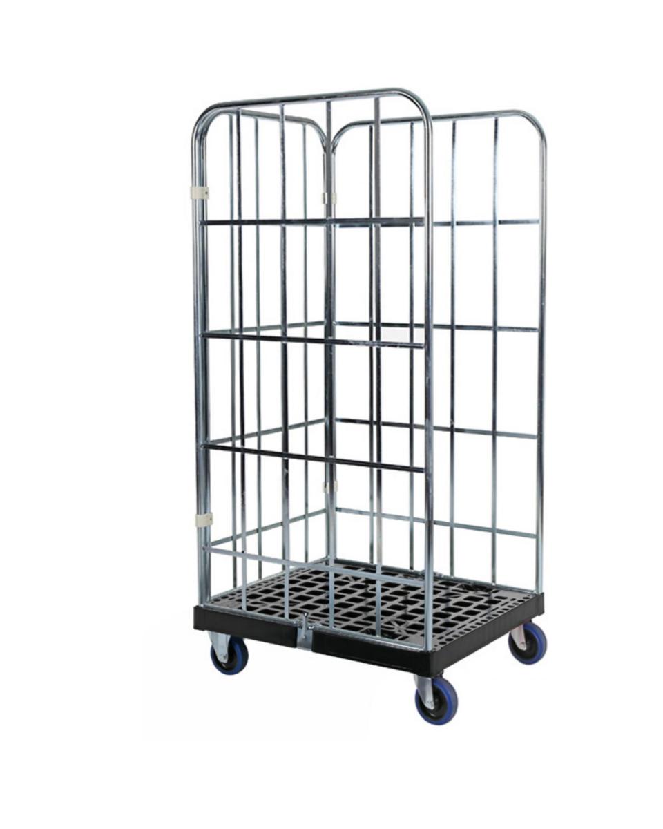 Trolley – Schwarz – Edelstahl – H 167,8 x B 68,2 x T 81,5 CM – Saro – 174-3100
