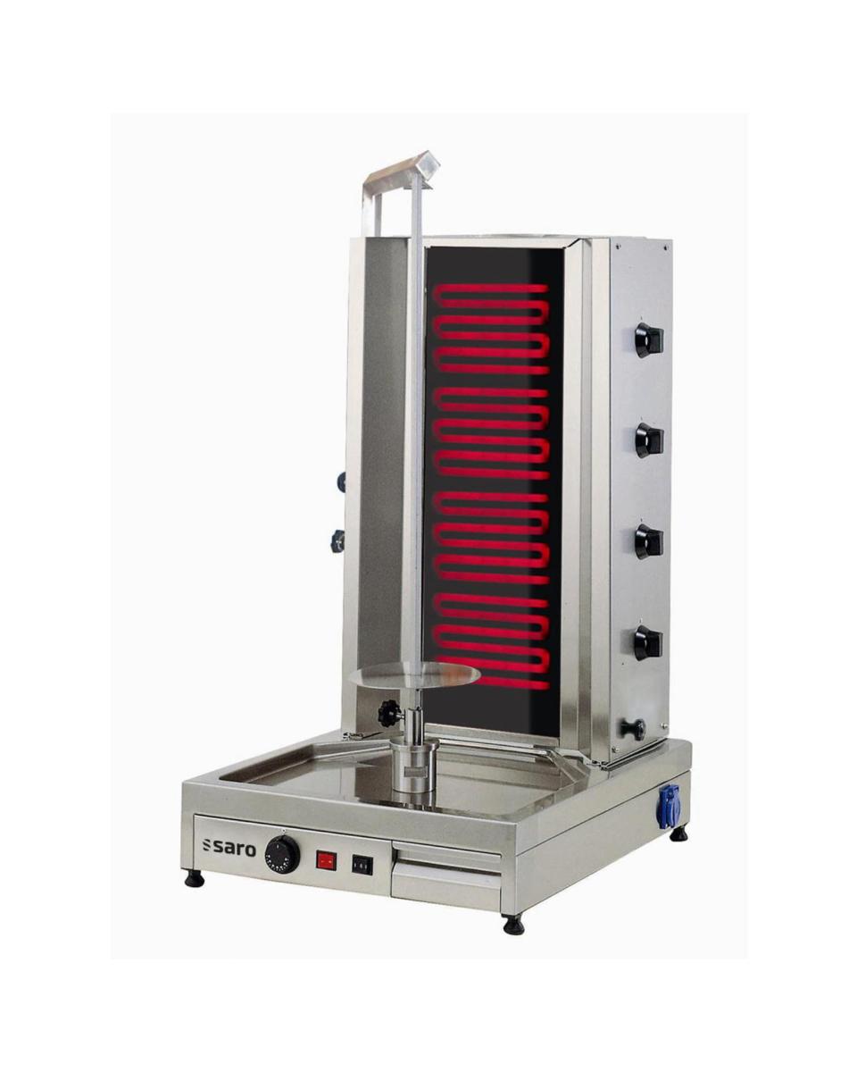 Kebab-/Gyros-Grill – elektrisch – Edelstahl – 380 V – H 107 x B 53 x T 65 cm – Saro – 126-1805