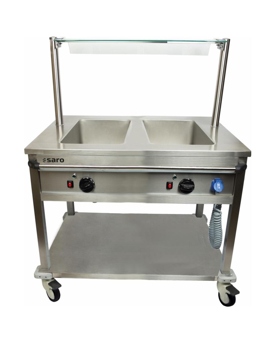Bain Marie – Edelstahl – 230 V – H 85 x B 90,4 x T 70,4 CM – Saro – 126-1515