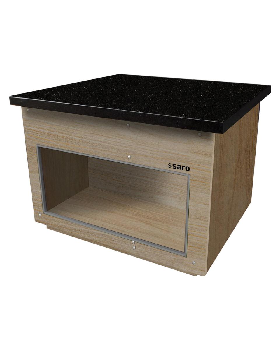 Buffetelement - Braun - H 85 x B 100 x T 88 CM - Saro - 366-2505