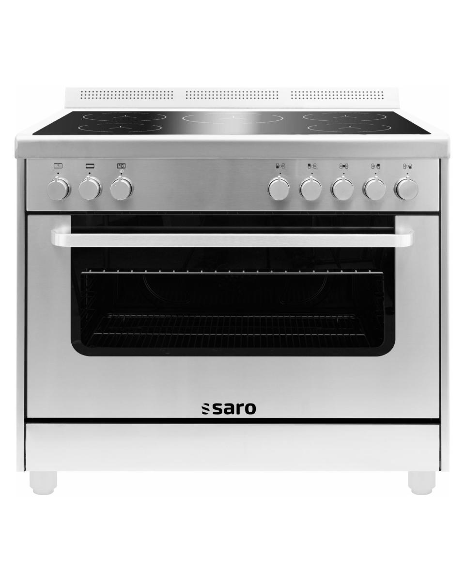 Komplettes Kochfeld – Induktion – Edelstahl – 400 V – H 87 x B 89,7 x T 60 cm – Saro – 331-1200