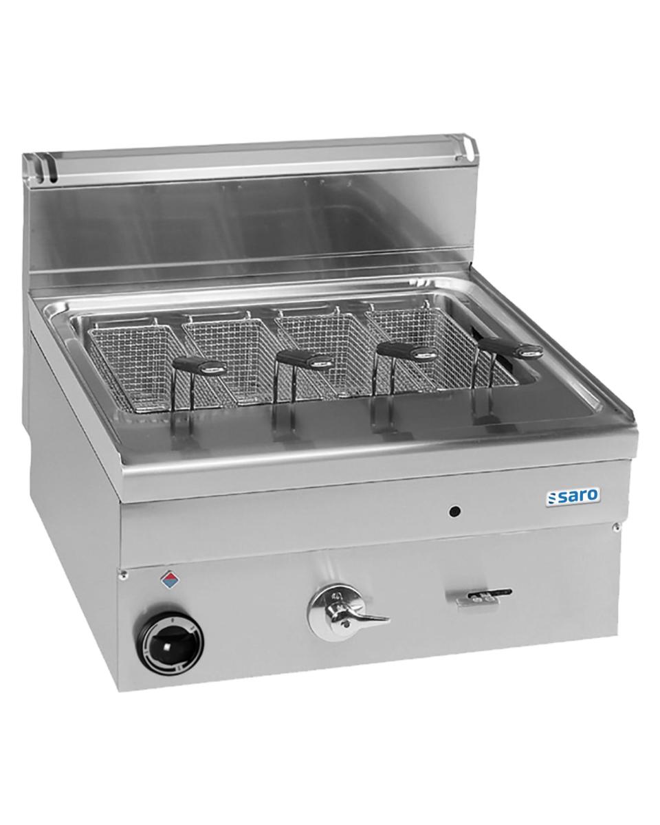 Elektrischer Nudelkocher – Edelstahl – 25 Liter – H 27 x B 60 x T 60 cm – Saro – 504-1400