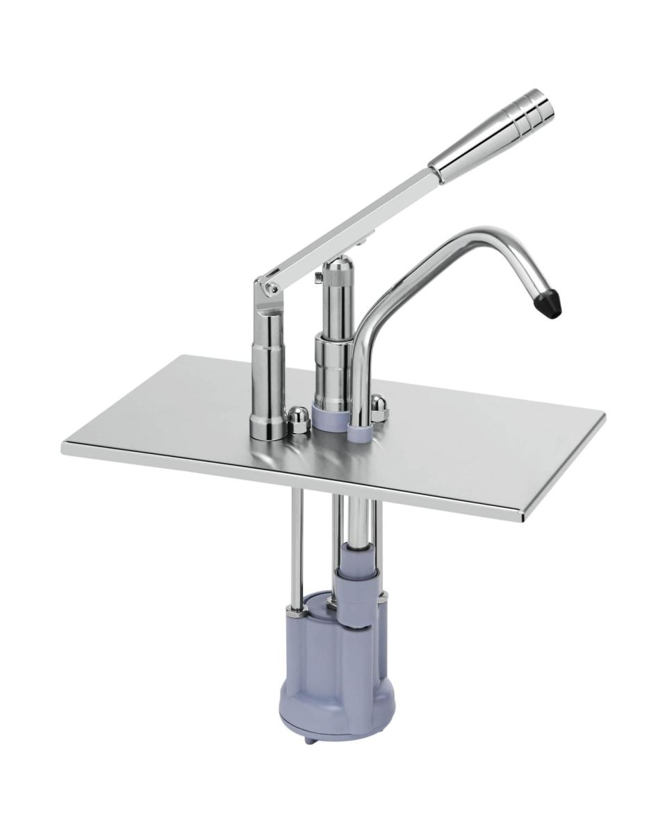 GN-Deckel mit Pumpenkopf – Edelstahl – Saro – 421-2005