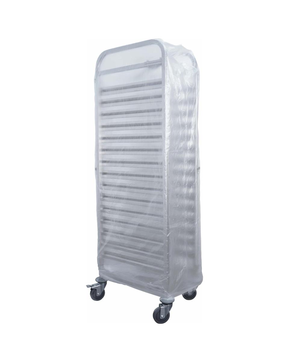 Abdeckung - Regalwagen Liam Duo - PE - H 180 x B 74 x T 35,5 CM - Saro - 499-1001