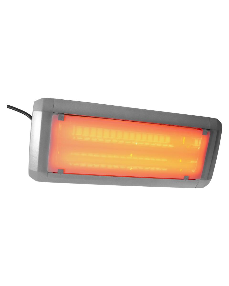 Infrarotheizung - Silber - 230 V - H 12 x B 46,5 x T 19,5 CM - Saro - 190-1060