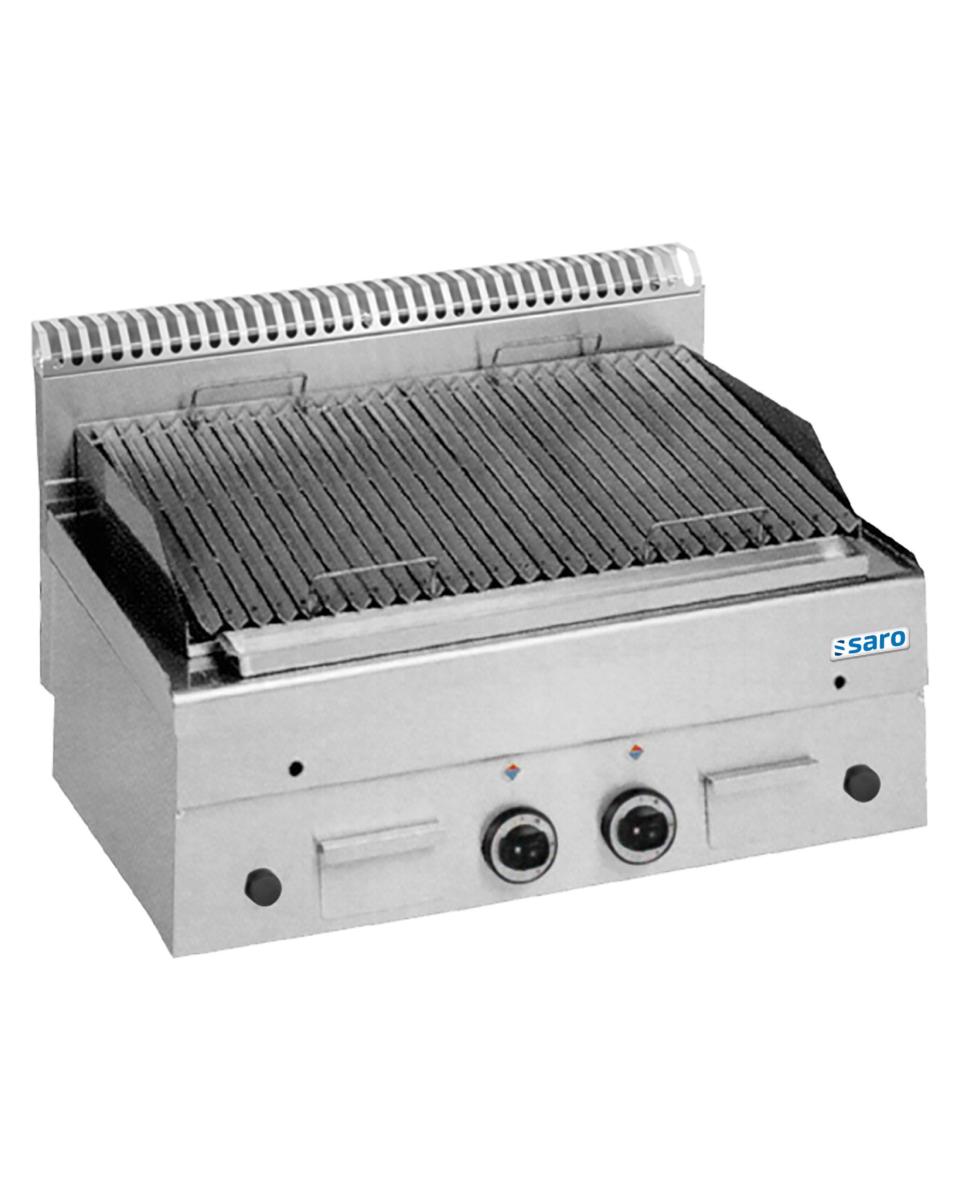 Lavasteingrill – Edelstahl – H 27 x B 80 x T 60 CM – Saro – 504-1305