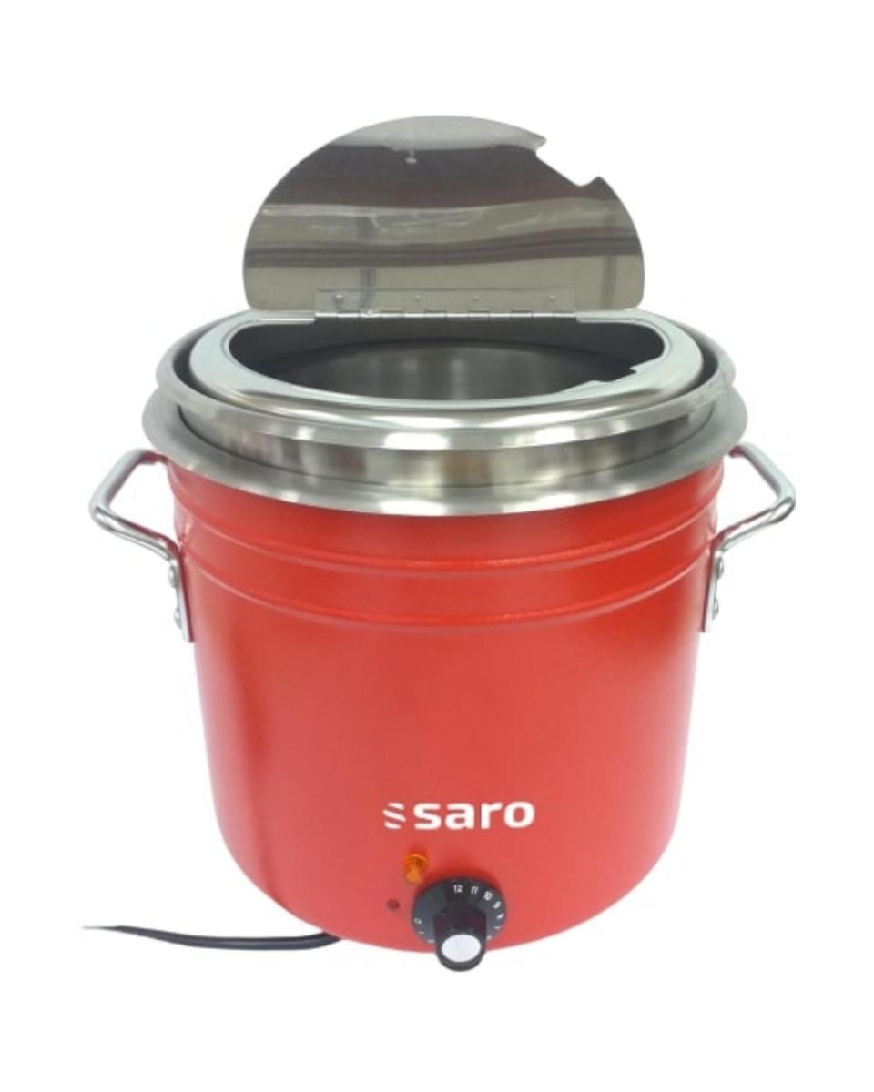 Suppenkessel – Rot – Edelstahl – 230 V – H 36,5 x T 39,8 CM – Saro – 175-2200
