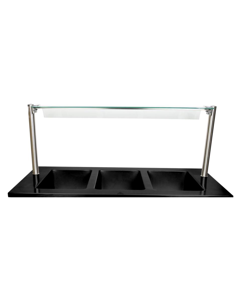 Spuckschutz – Edelstahl – H 47 x B 120 x T 37 CM – Saro – 126-1545