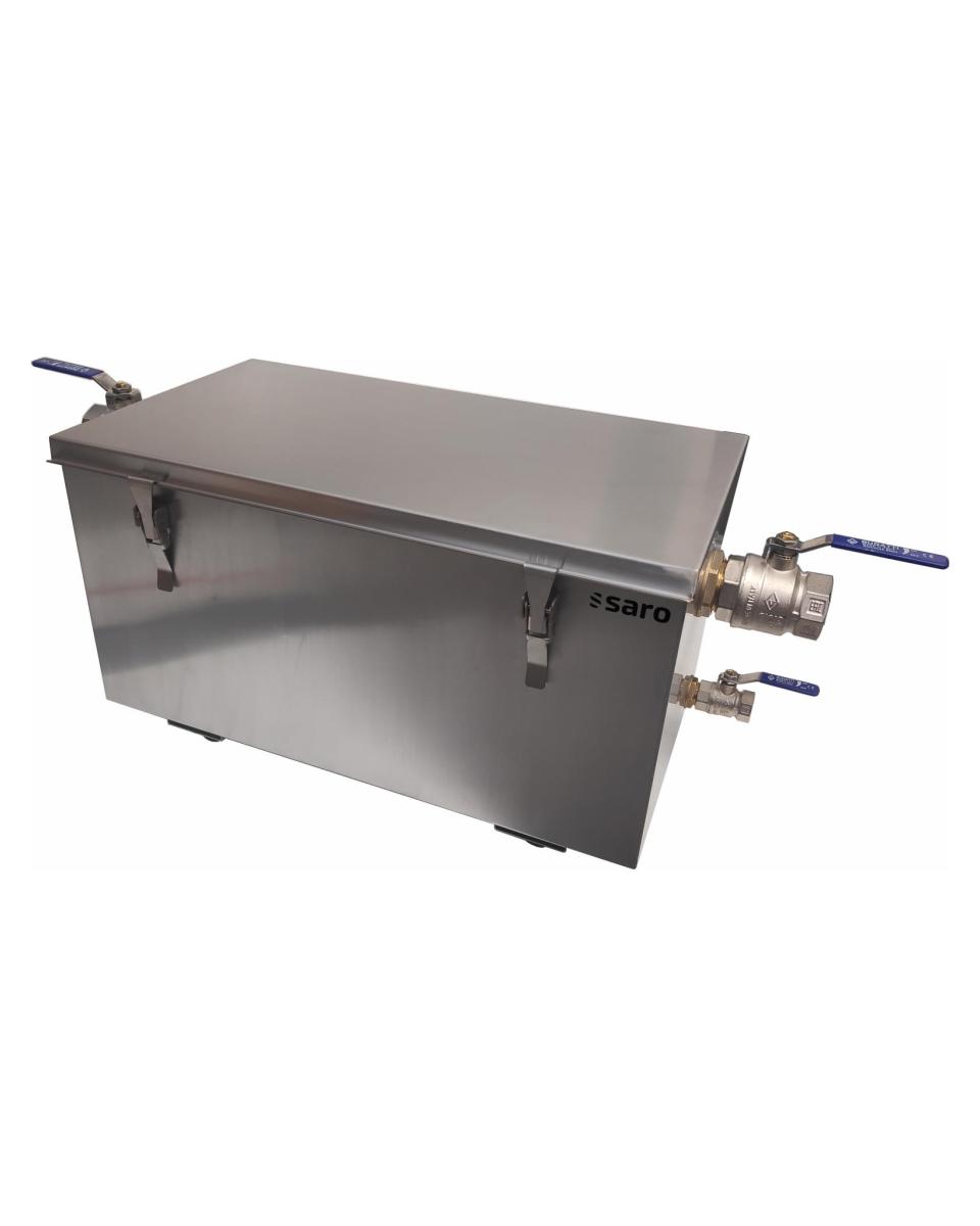 Fettabscheider – Edelstahl – 160 Liter – H 63,5 x B 81,3 x T 51,6 CM – Saro – 458-1820