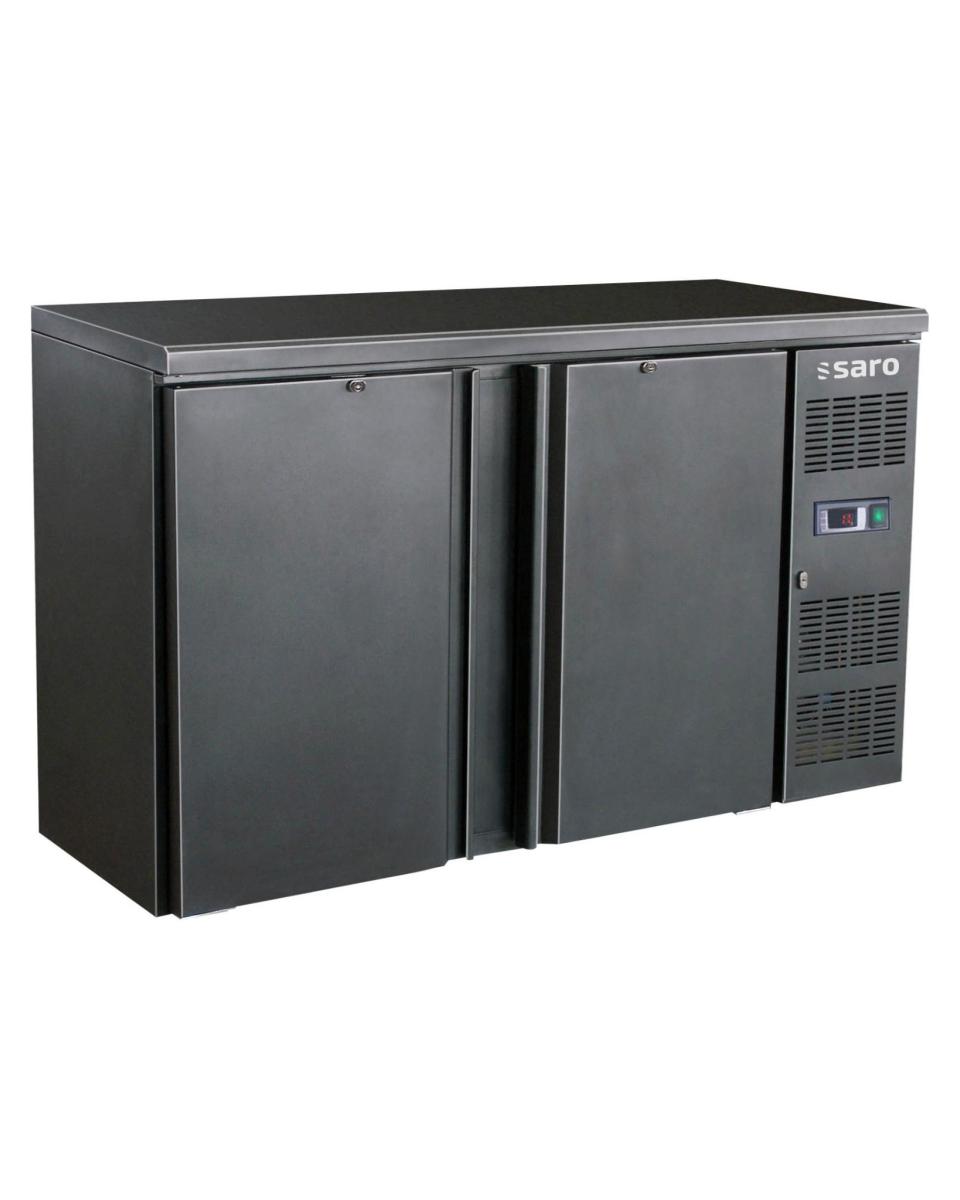 Barkühler – 2-türig – digitale Temperaturregelung – emailliertes Stahlblech – 350 Liter – 230 V – H 86 x B 146,2 x T 51,3 cm – Saro – 323-4200