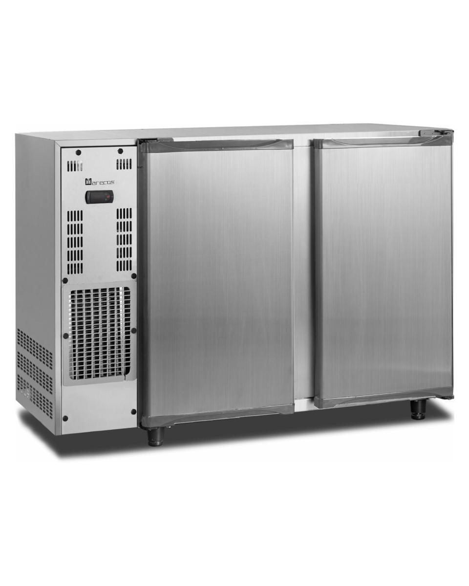 Barkühler – 2-türig – digitale Temperaturregelung – Edelstahl – 261 Liter – 230 V – H 89 x B 145,5 x T 56,5 cm – Saro – 486-2000