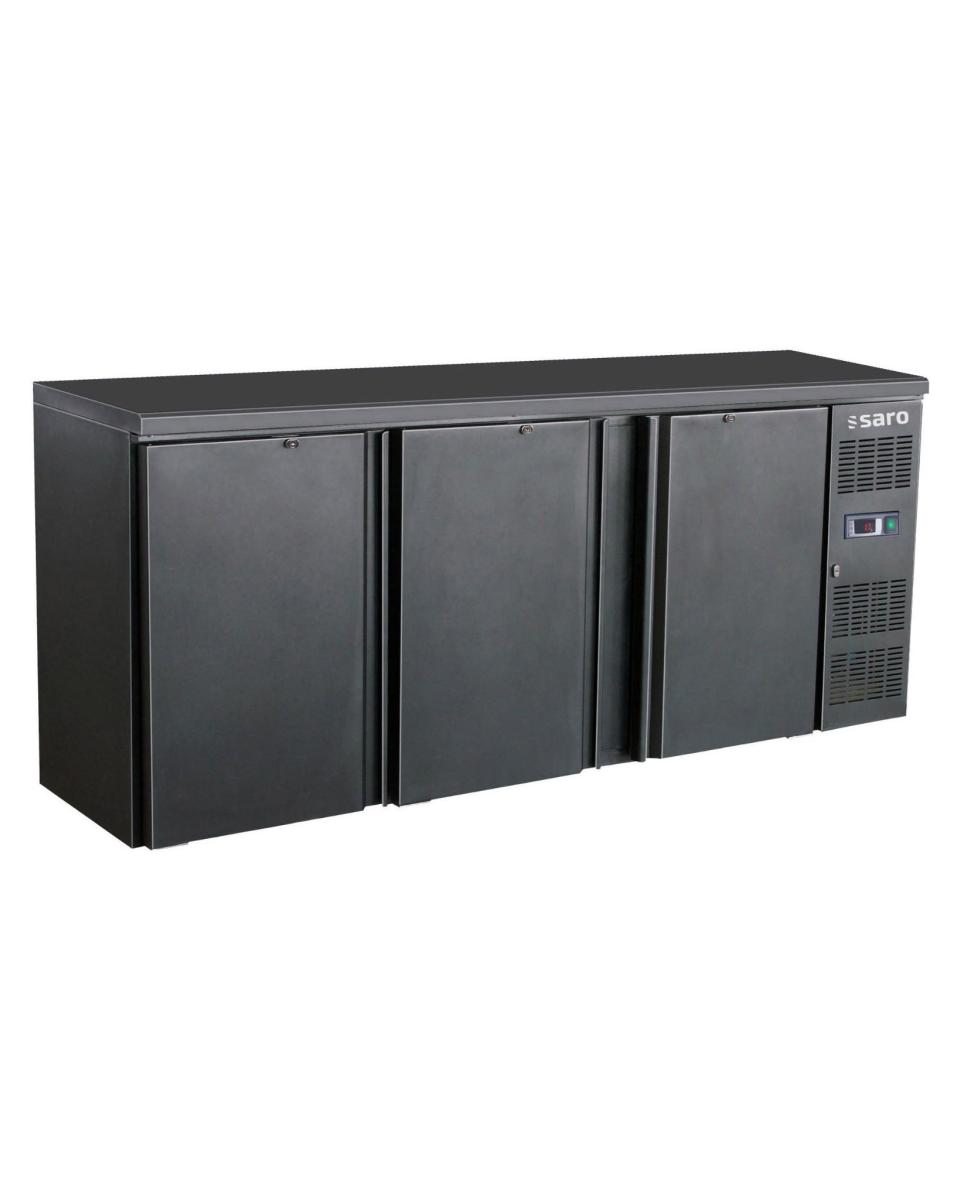 Barkühler – 3-türig – digitale Temperaturregelung – emailliertes Stahlblech – 537 Liter – 230 V – H 86 x B 200,2 x T 51,3 cm – Saro – 323-4210