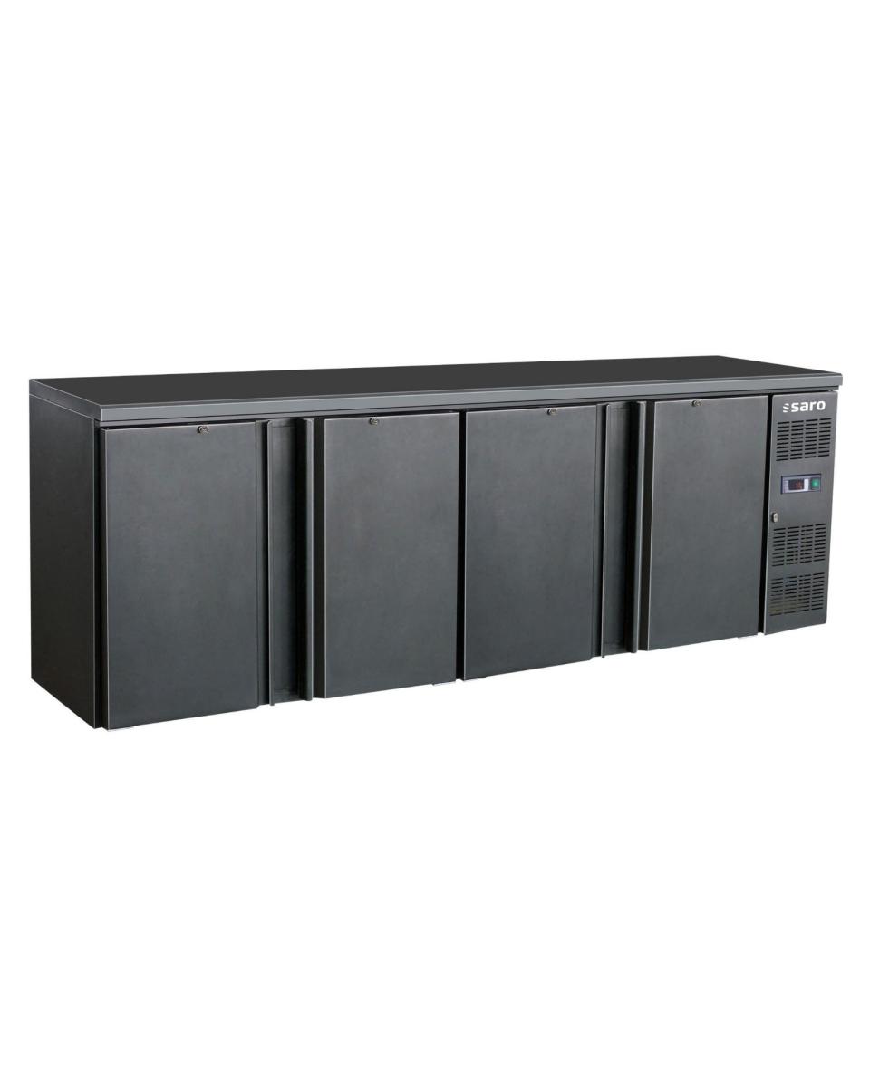 Barkühler – 4-türig – digitale Temperaturregelung – emailliertes Stahlblech – 598 Liter – 230 V – H 86 x B 254,2 x T 51,3 cm – Saro – 323-4220