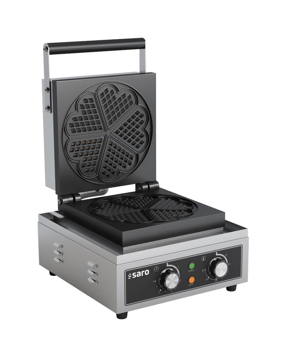 Waffeleisen - Manuelle Temperaturregelung - Emaillierter Stahl - 230 V - H 23,5 x B 31 x T 44 CM - Saro - 443-1110