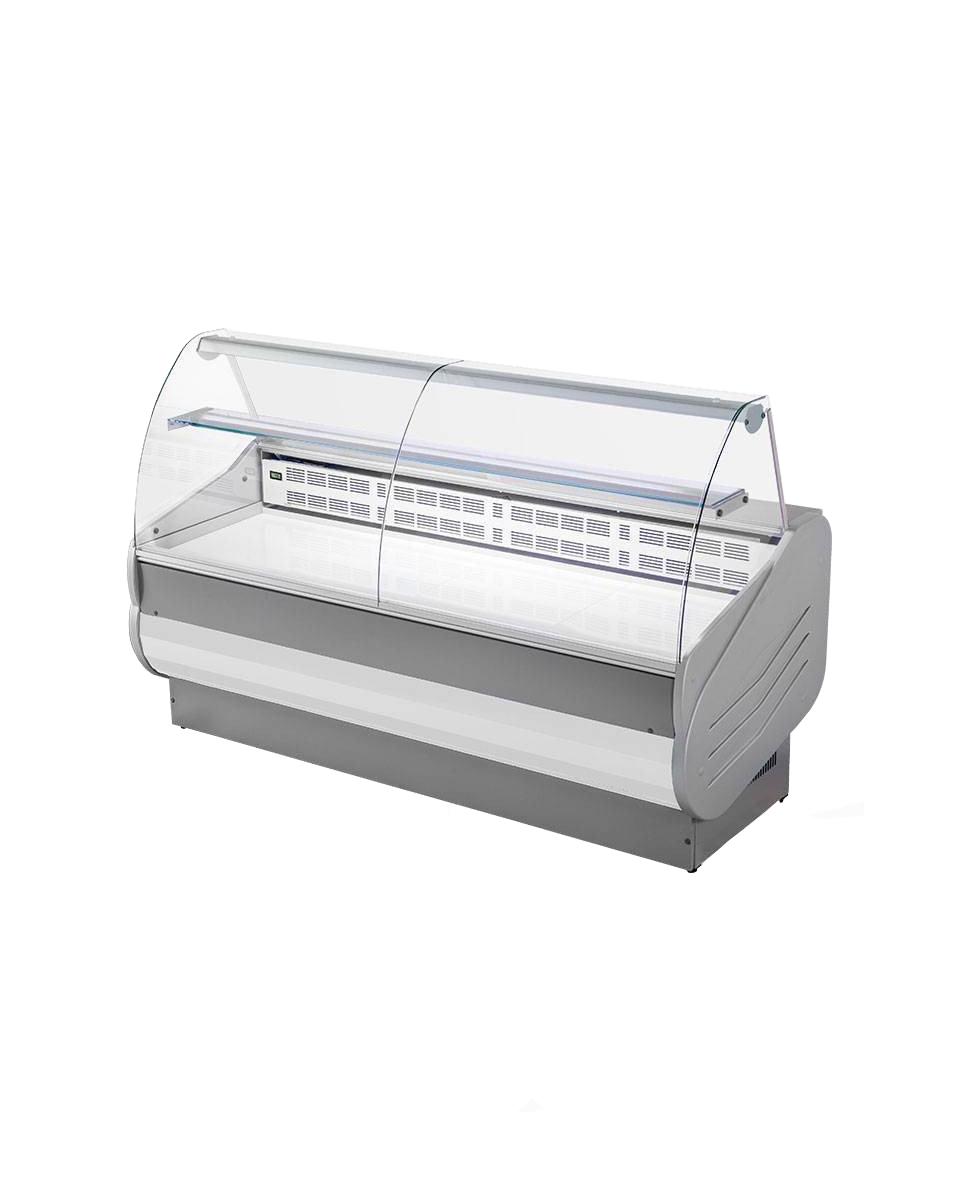 Kühltheke Master – 150 cm – gebogenes Fenster – 393 W – 230 V – Weiß/Grau – G-Line