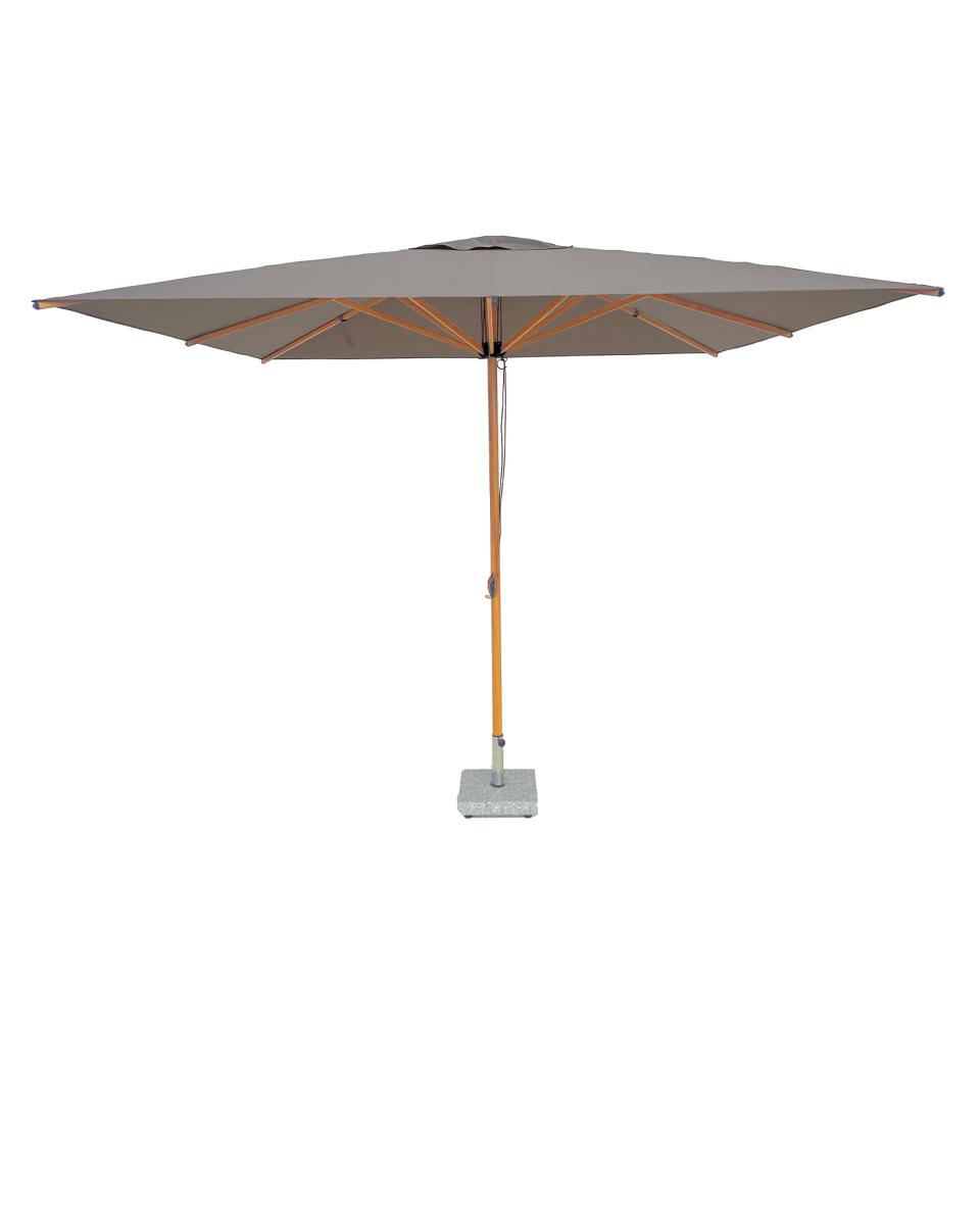 Gastronomie-Sonnenschirm – Luna quadratisch – 300 x 300 cm – Taupe – G-Line