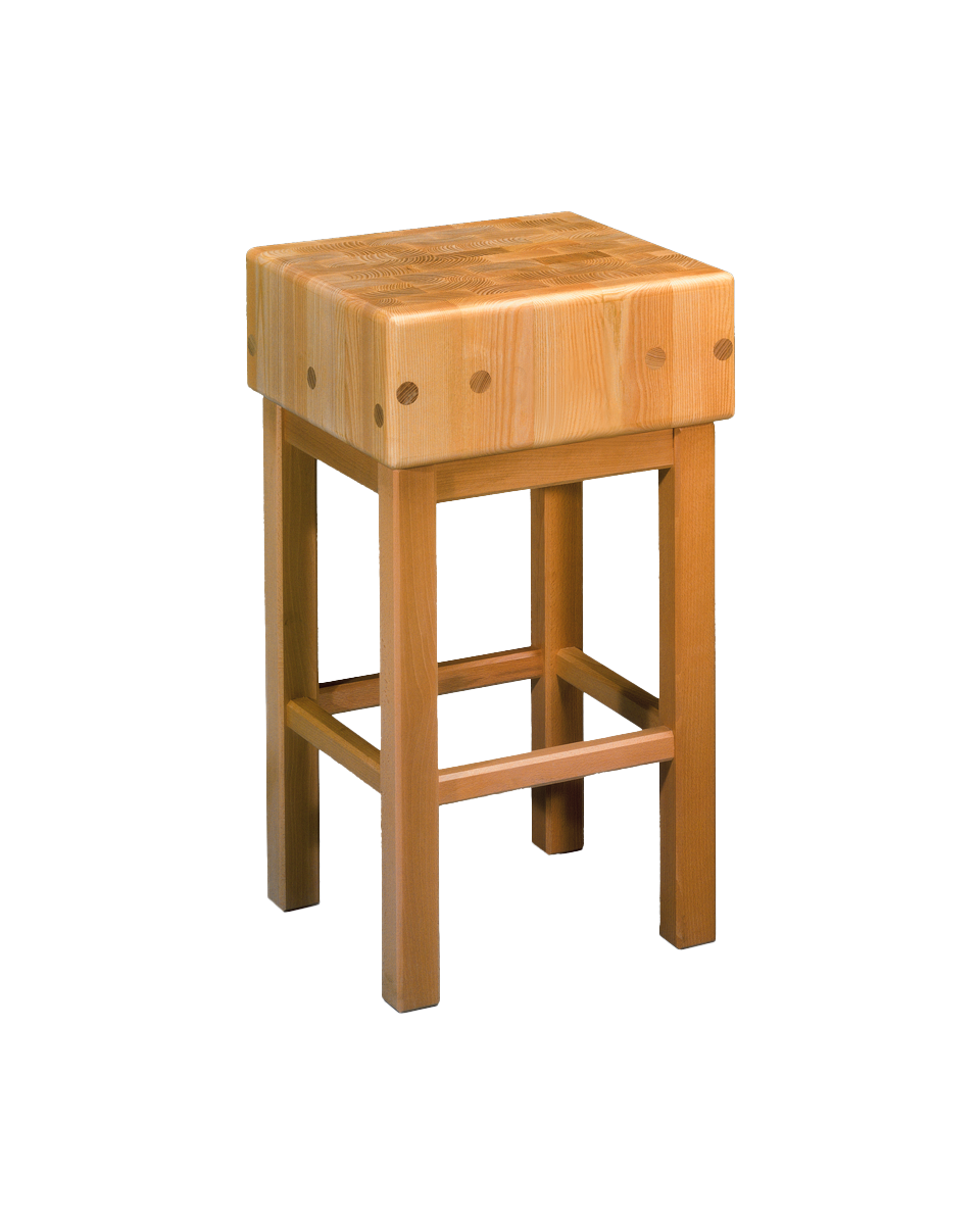 Hackblock - Akazienholz - H 90 x 50 x 50 cm - Block 20 cm - G-Line